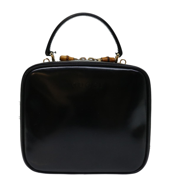 GUCCI Hand Bag Patent leather Black 000 270 0323 Auth 68516 - Picture 13 of 16